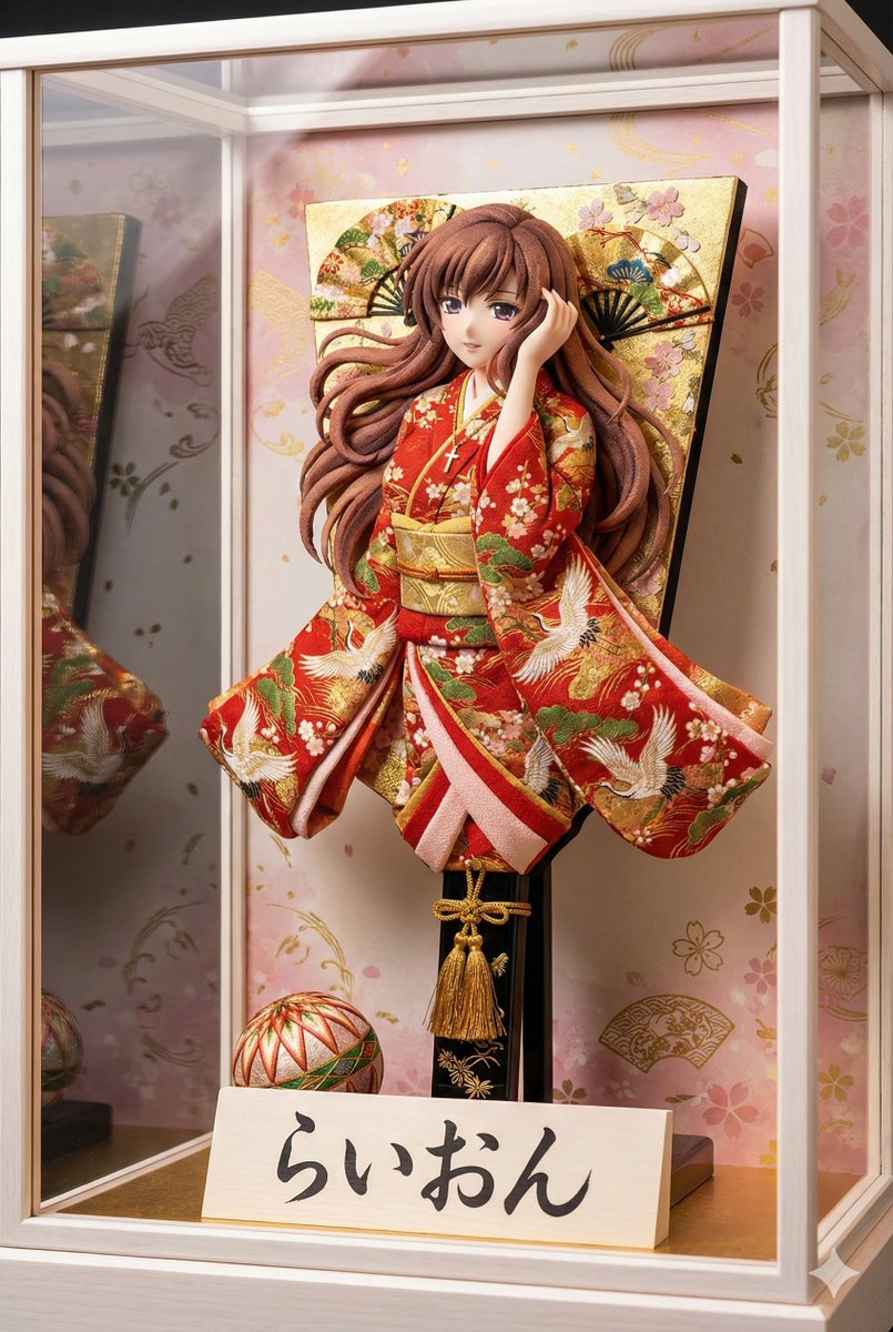 3D Hagoita (Japanese Battledore) Image Generation Prompt AI image template preview