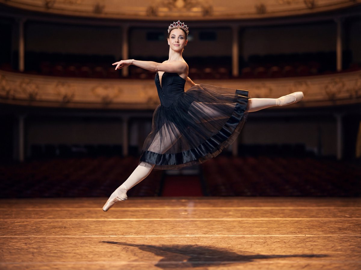 Editorial Ballet Flight Master Prompt AI image template preview