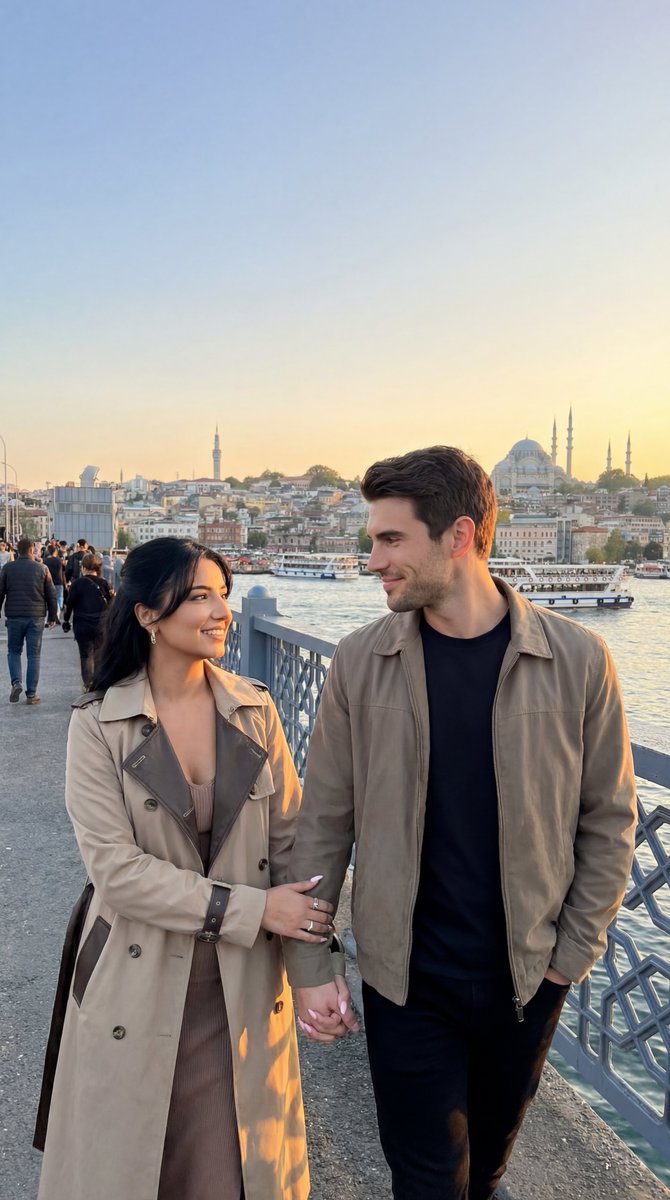 Photoreal Istanbul Romance with Identity Lock AI image template preview