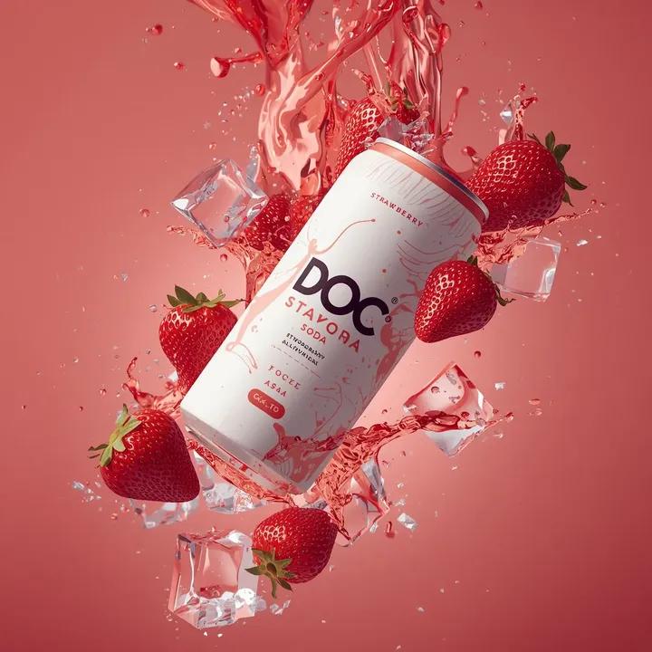 Hyper-photorealistic soda can product advertisement prompt AI image template preview