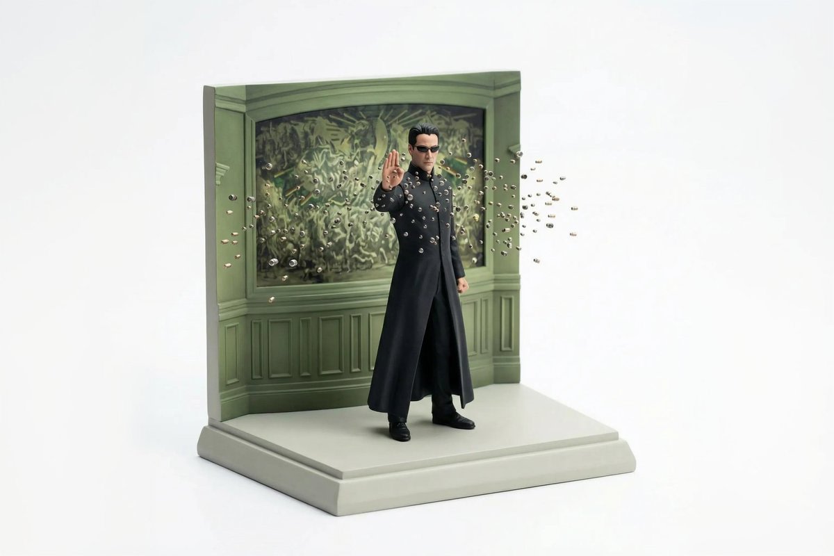 Miniature Diorama Reconstruction from a Reference Scene AI image template preview