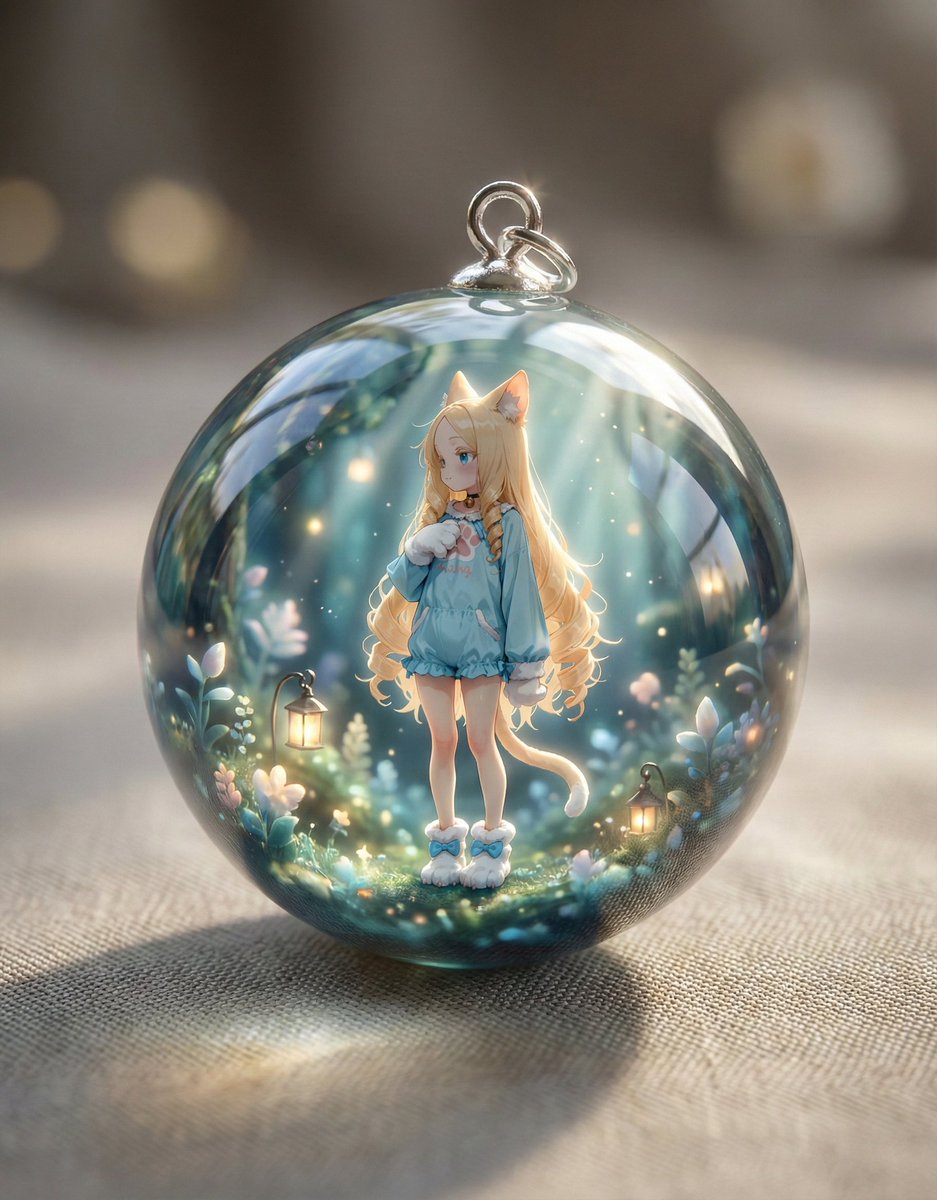 Resin Charm Illustration Prompt AI image template preview