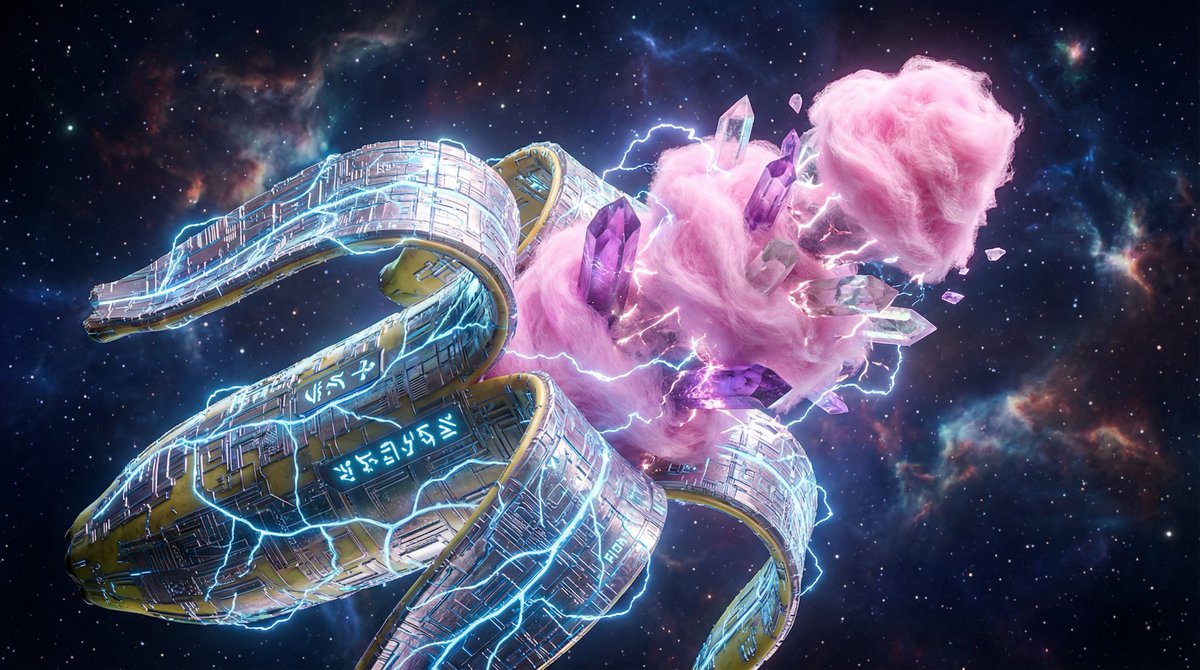 Surreal Nano-Circuitry Banana Split AI image template preview