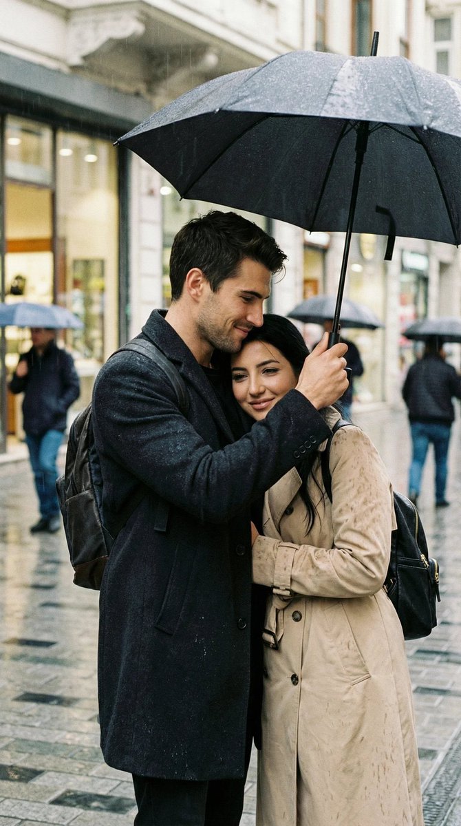 Photoreal Candid Street Romance in Istanbul Prompt AI image template preview