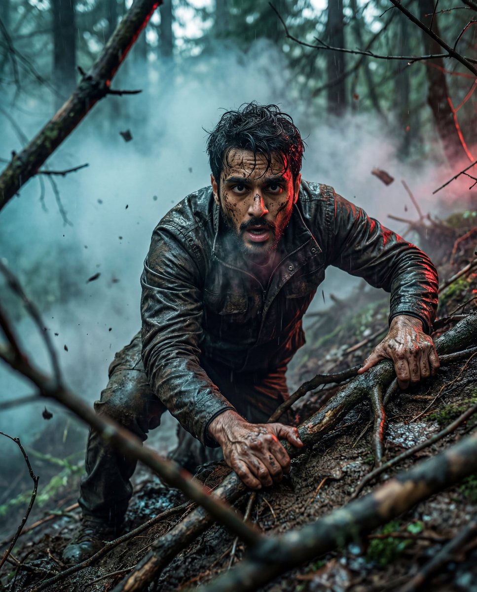 Hyper-Realistic Survival Cinematic Still Prompt AI image template preview