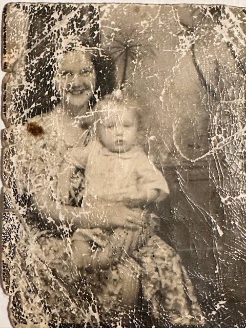 Vintage Photo Restoration to Professional Portrait AI image template preview