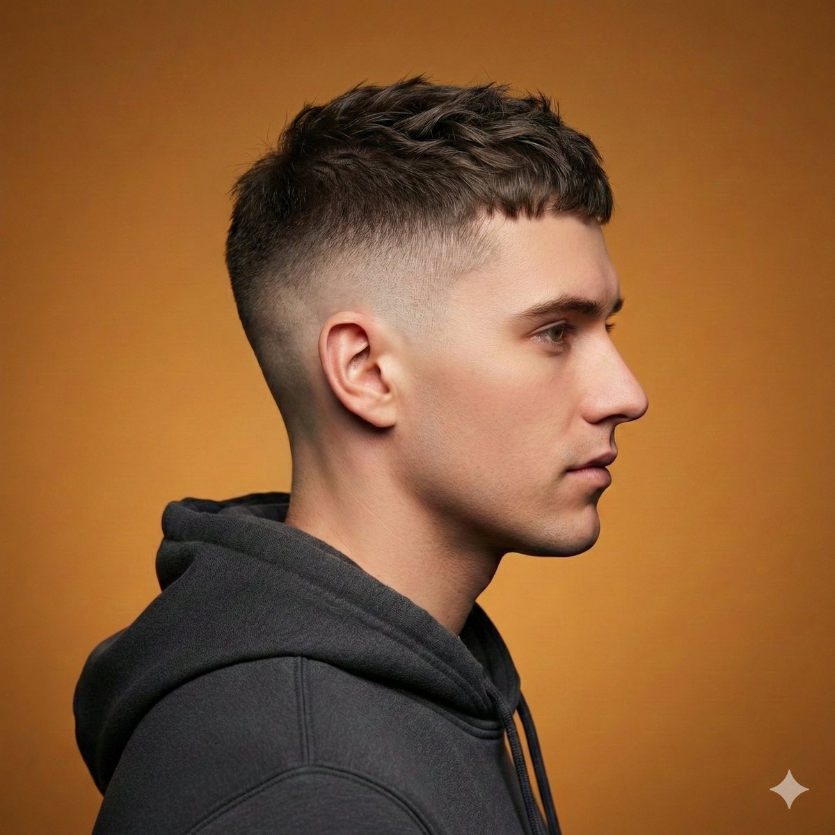 Ultra-Realistic Studio Haircut Portrait AI image template preview