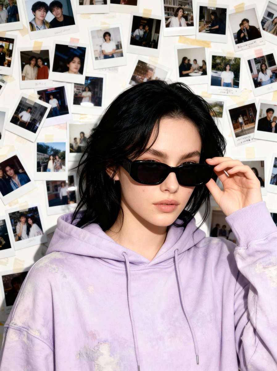 Nostalgic 90s Disposable Camera Snapshot AI image template preview