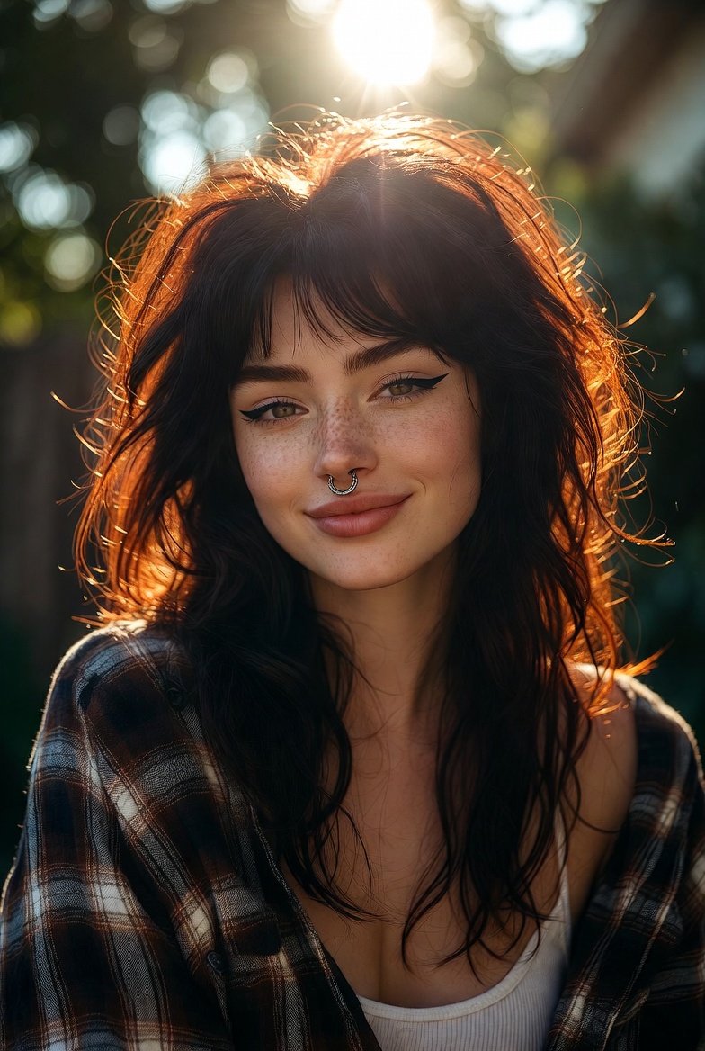 Photorealistic Portrait with Golden Hour Backlighting (Duplicate) AI image template preview