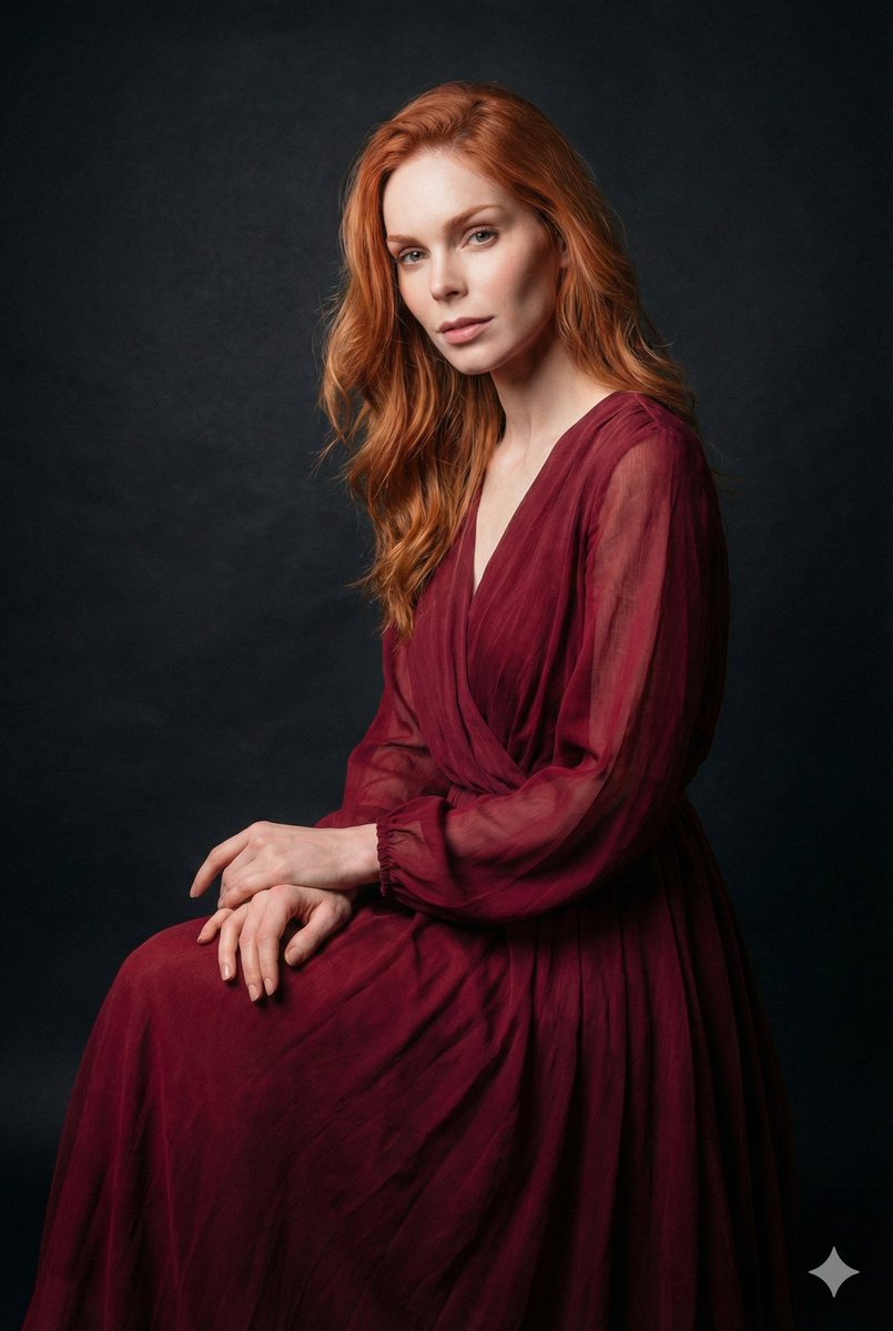 Ethereal Long Exposure Cinematic Portrait Prompt AI image template preview
