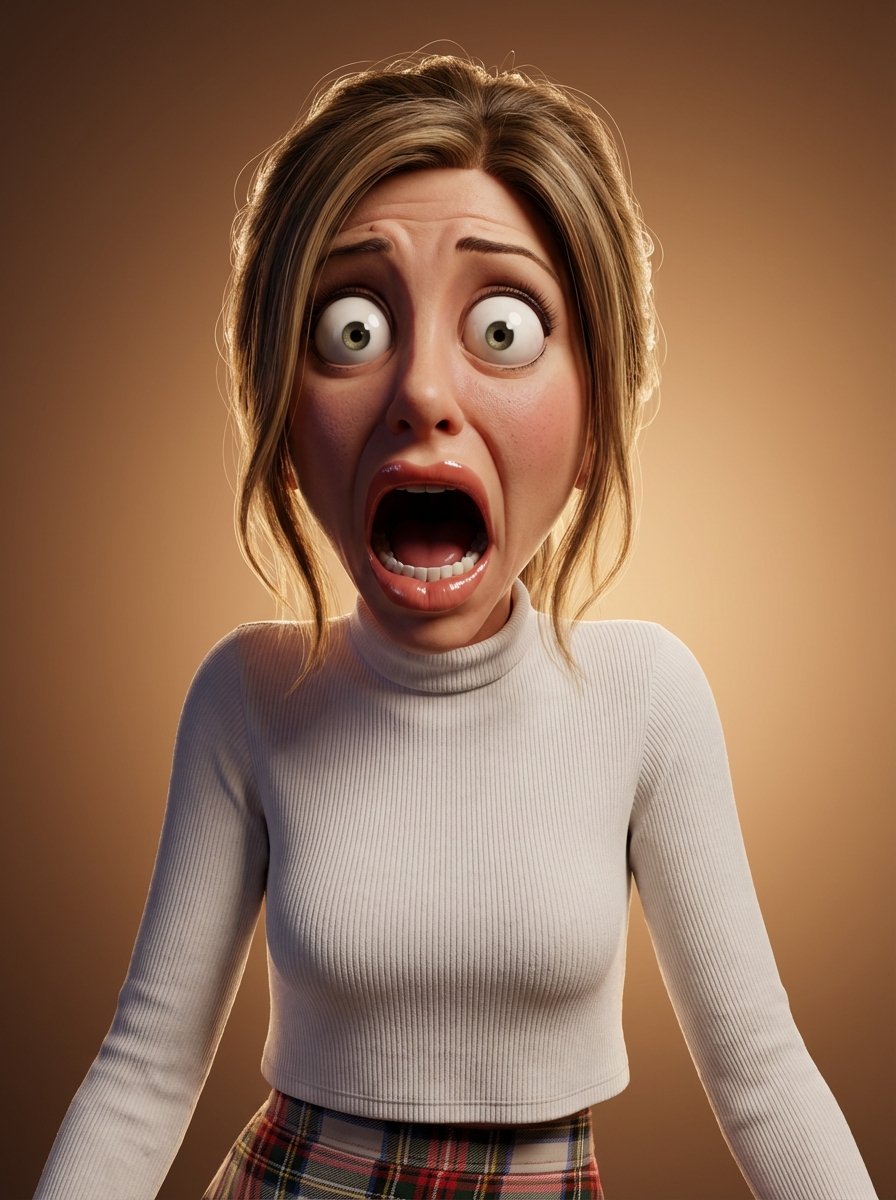 Hyper-Expressive 3D Cartoon Portrait from Photo Reference AI image template preview