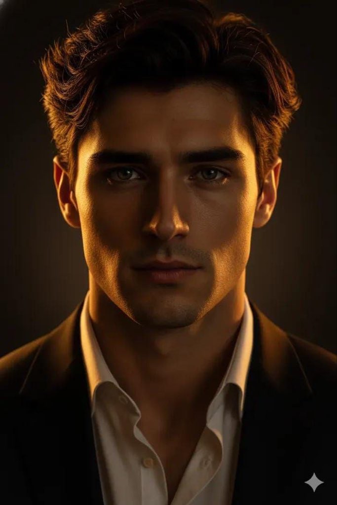 Ultra-Realistic Cinematic Male Portrait Prompt AI image template preview