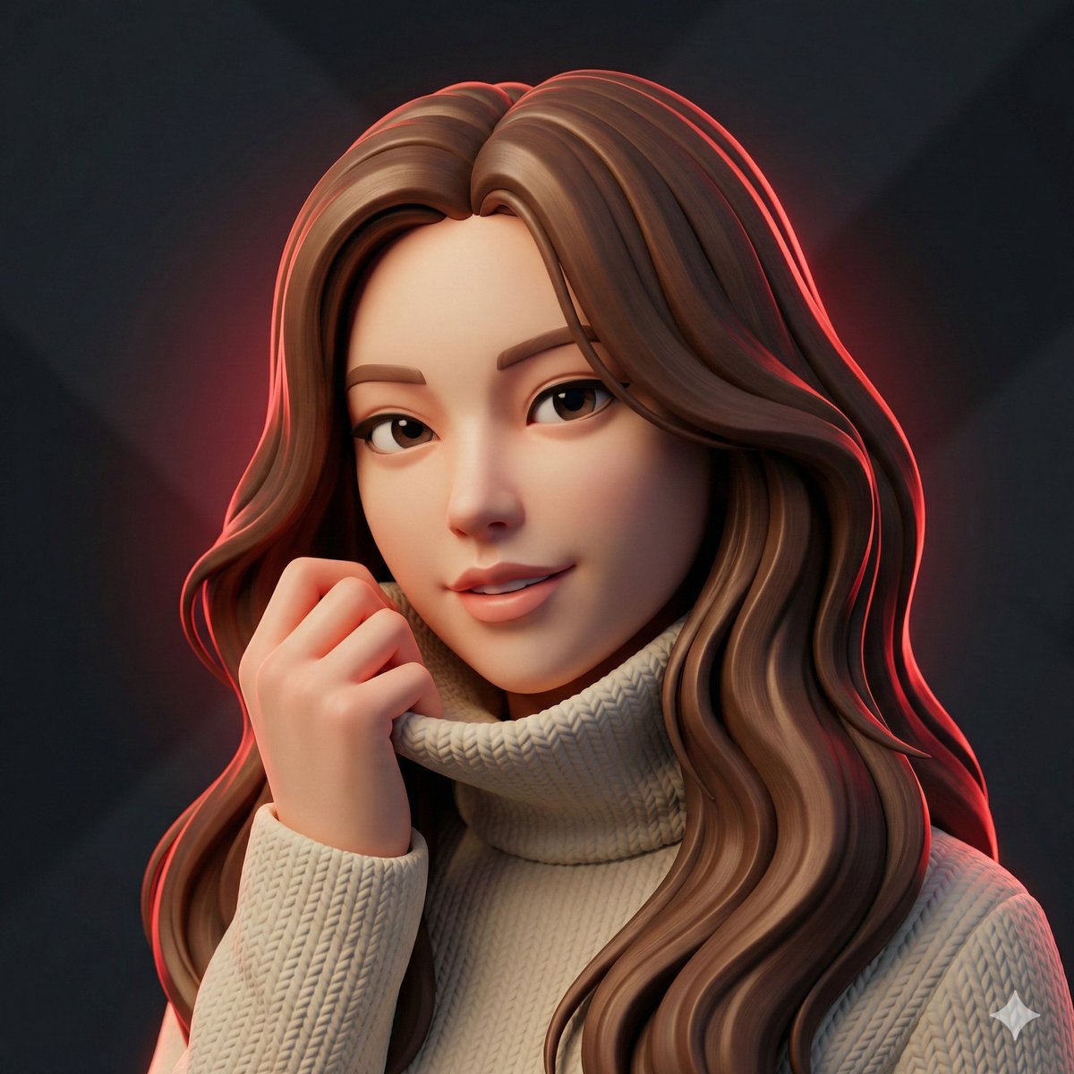 Hyper-Stylized 3D Character Synthesis (Designer Toy Aesthetic) AI image template preview