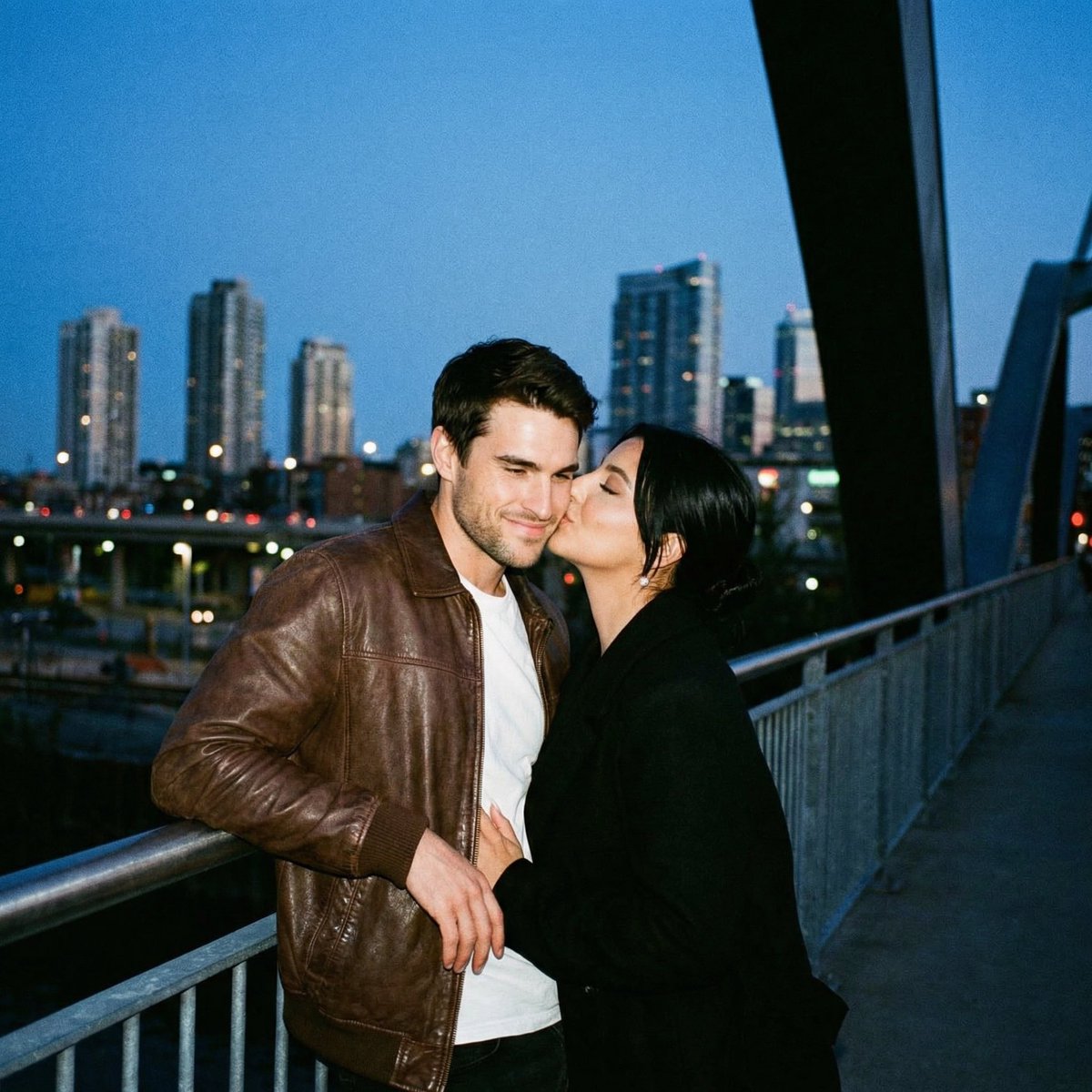 Ultra Analog Film Candid Romance Scene AI image template preview