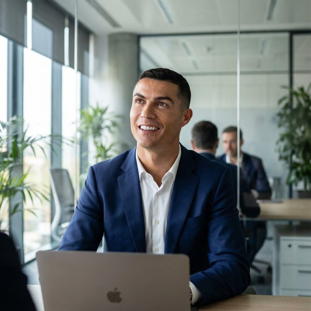 Ultra-Realistic Corporate Lifestyle Portrait AI image template preview