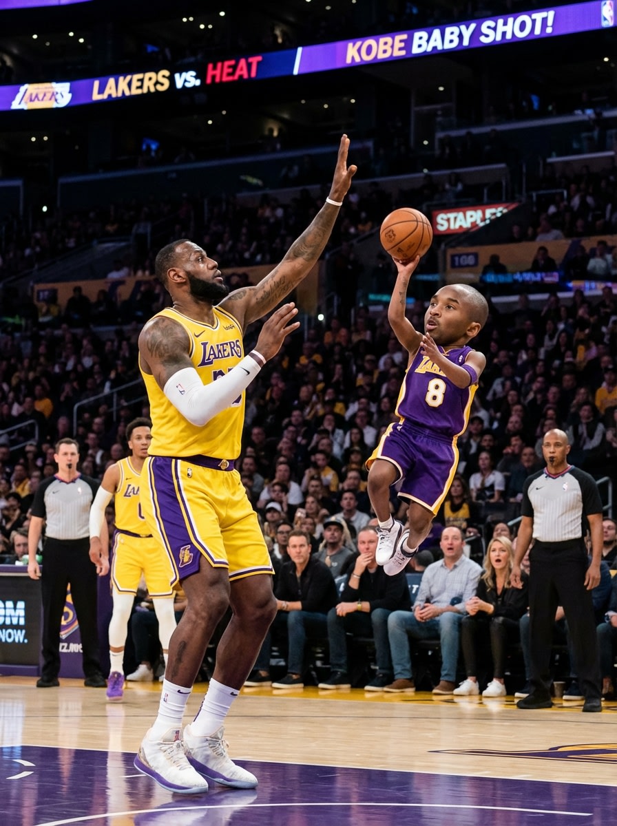 Chibi-Style NBA Matchup AI image template preview