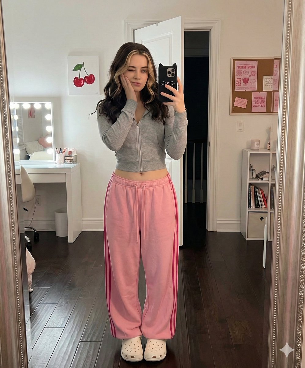 Y2K Aesthetic Mirror Selfie Prompt AI image template preview