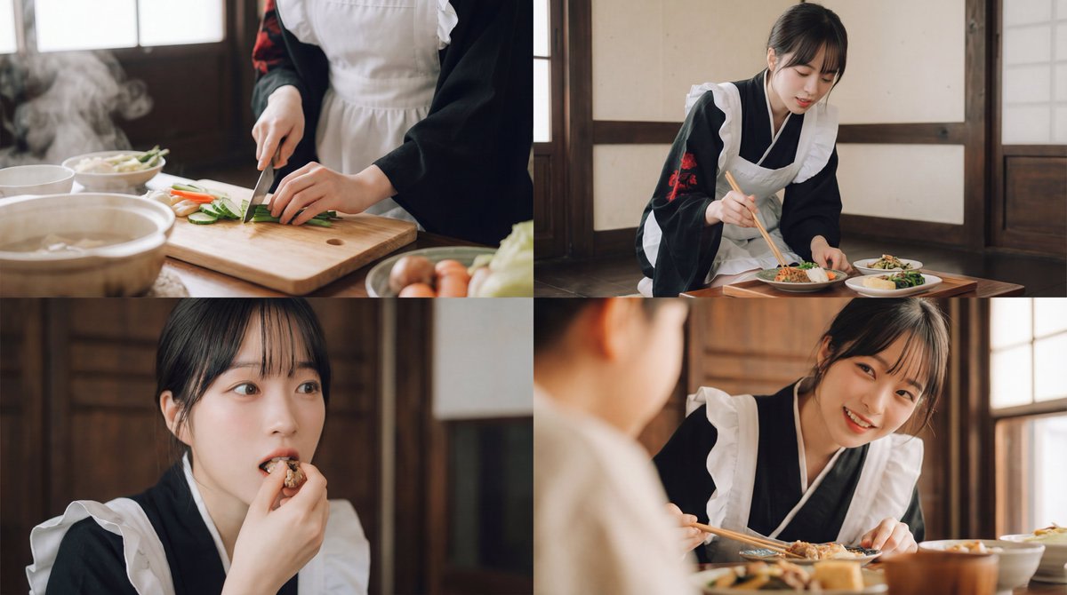 Seamless Cinematic Japanese Food Video Prompt AI image template preview
