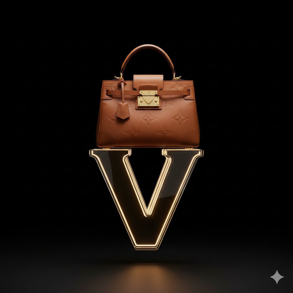 Avant-Garde Louis Vuitton Ski Goggles Editorial Prompt AI image template preview