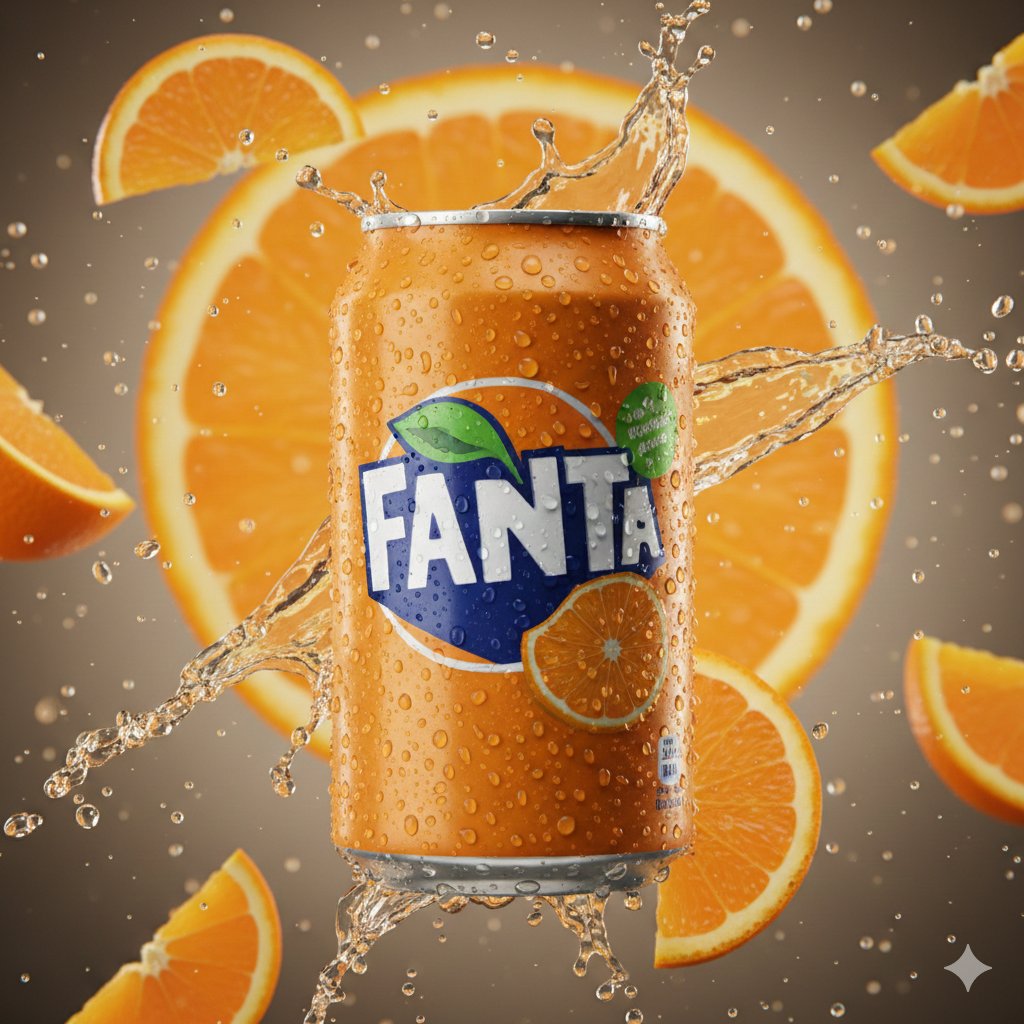 Sprite Can Advertising Macro Shot AI image template preview