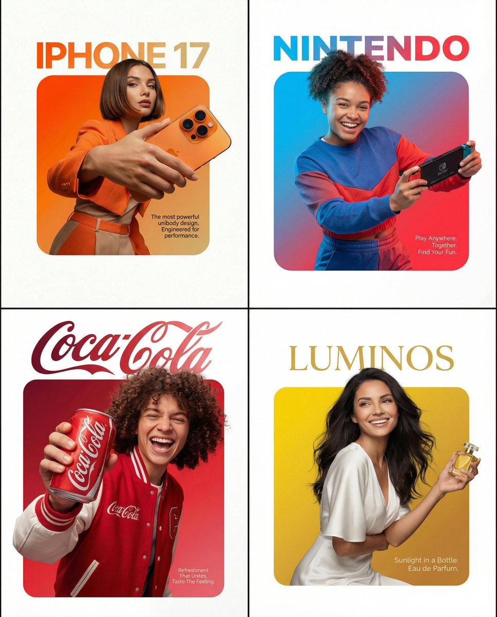 Graphic Design Product Ad with Breakout Effect Prompt AI image template preview