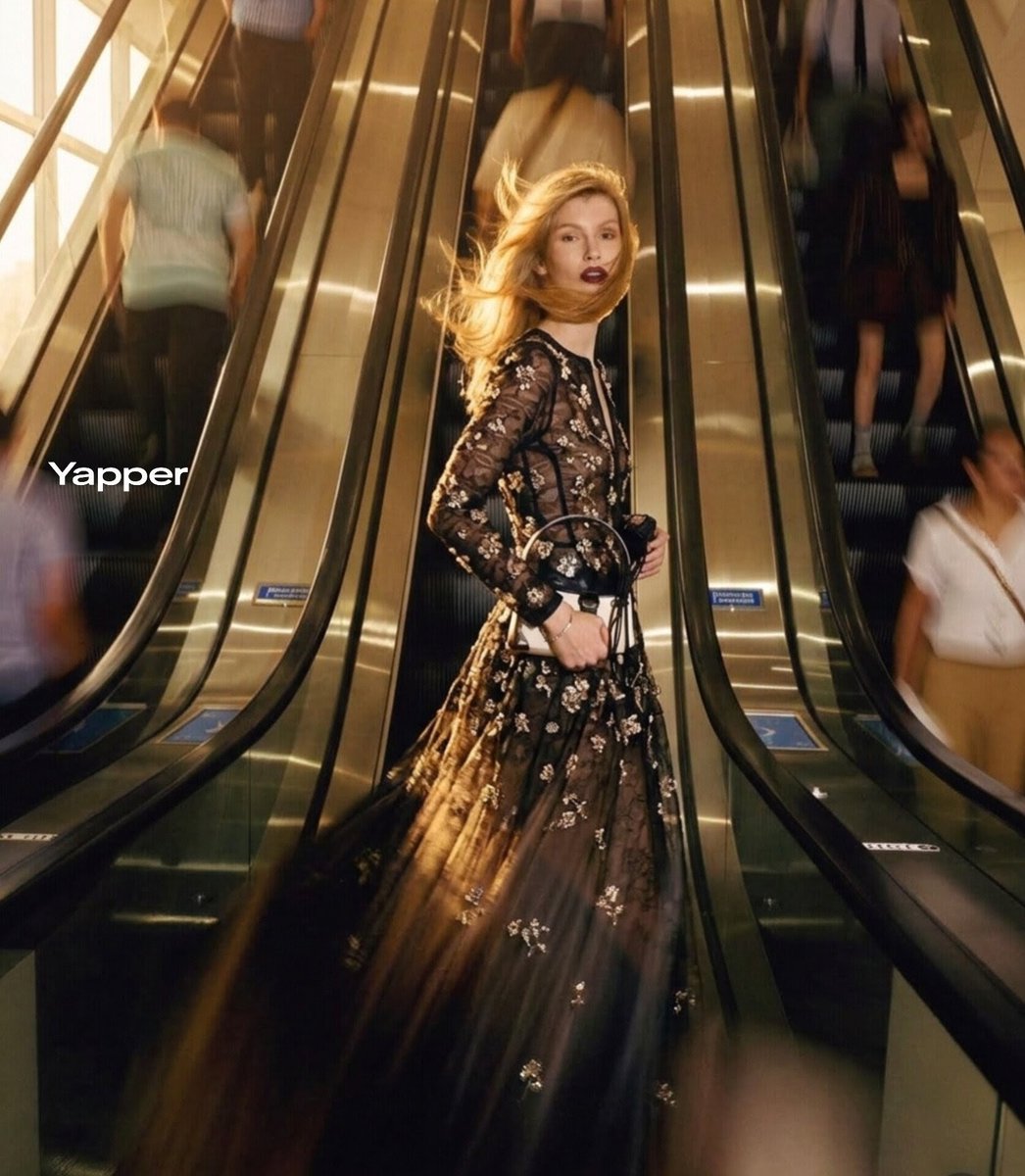 Cinematic Fashion Photograph with Motion Blur AI image template preview