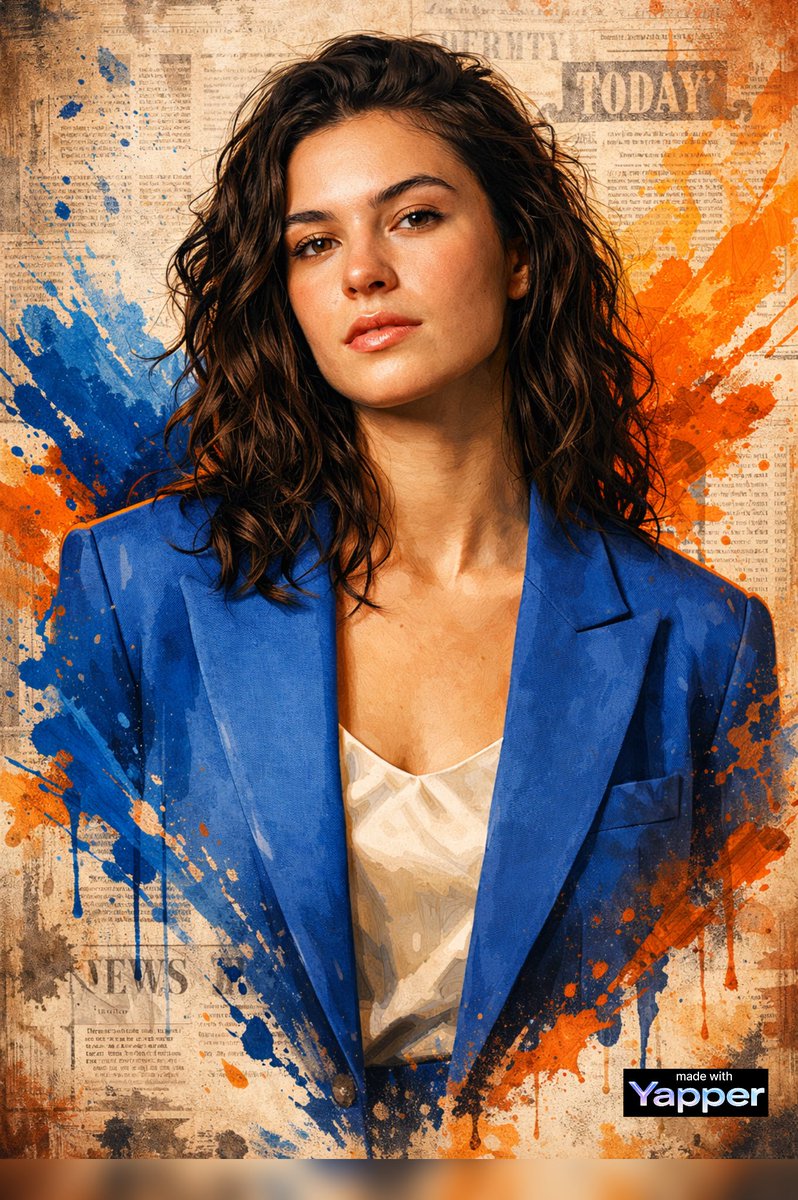 High-End Digital Painting Portrait AI image template preview