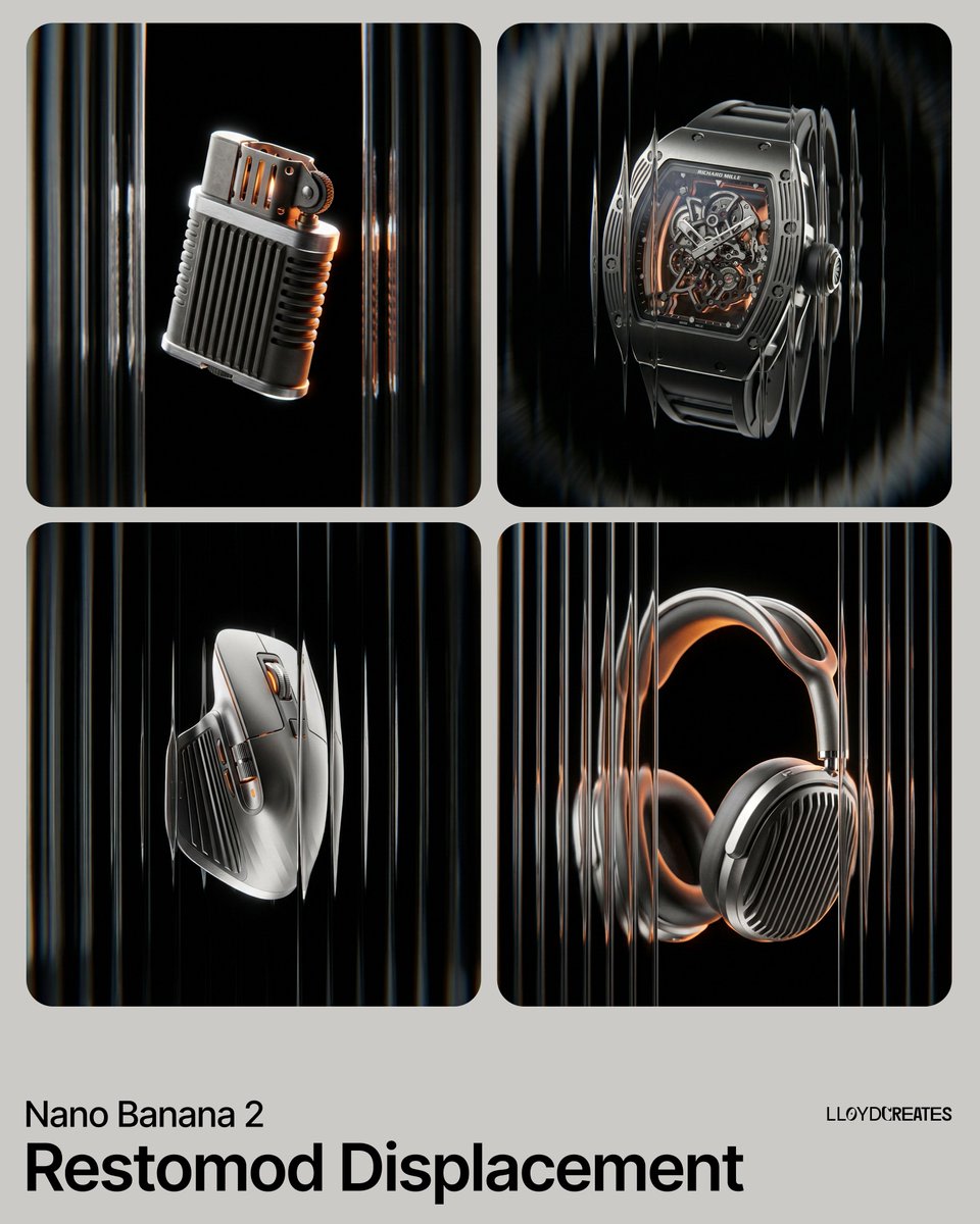 Restomod Product Shot with Chiaroscuro Lighting AI image template preview