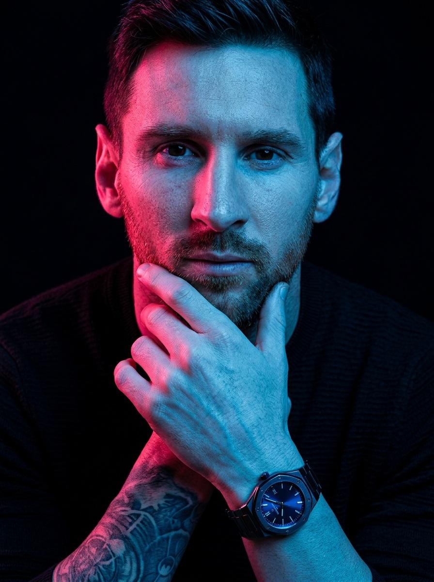 Hyper-Stylized Dual-Tone Neon Portrait Prompt AI image template preview