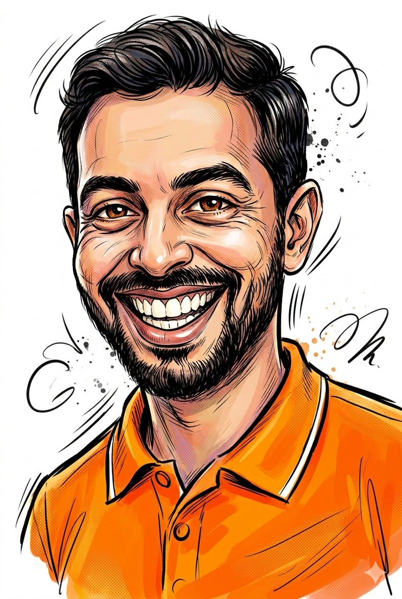 Image-to-Sketch Cartoon Transformation Prompt AI image template preview