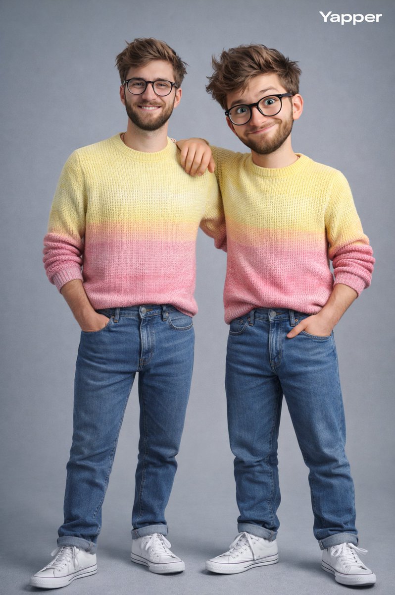 Hyper-Realistic Photo of Person and Pixar Double AI image template preview