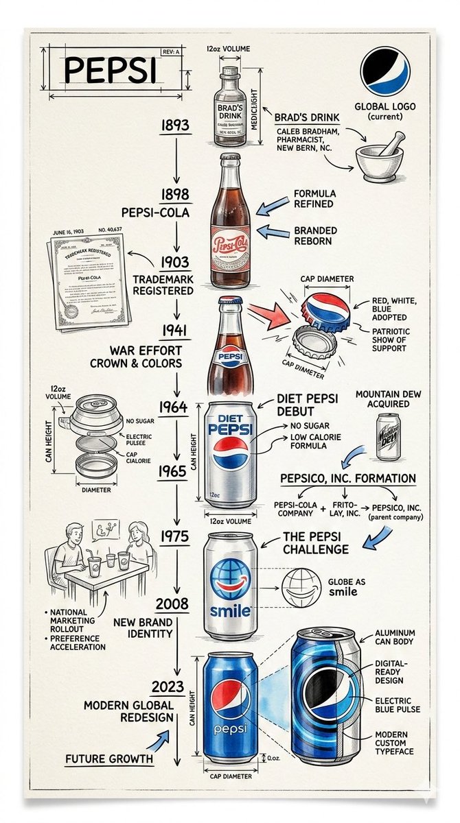 Vintage Blueprint Timeline Infographic Poster Prompt AI image template preview
