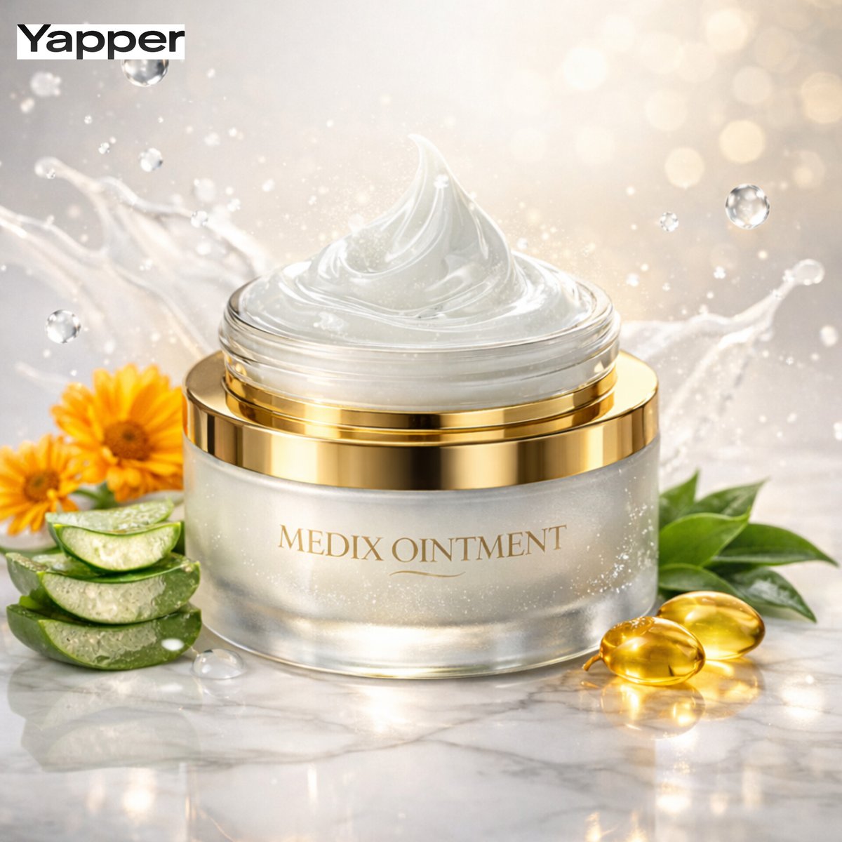 Ultra-Premium Cinematic Skincare Product Photography AI image template preview