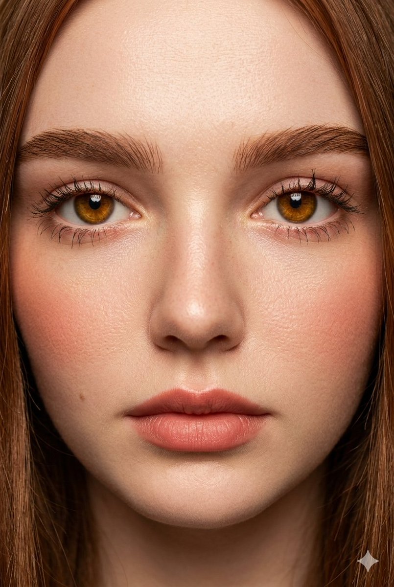 Extreme Close-Up Fashion Beauty Portrait AI image template preview