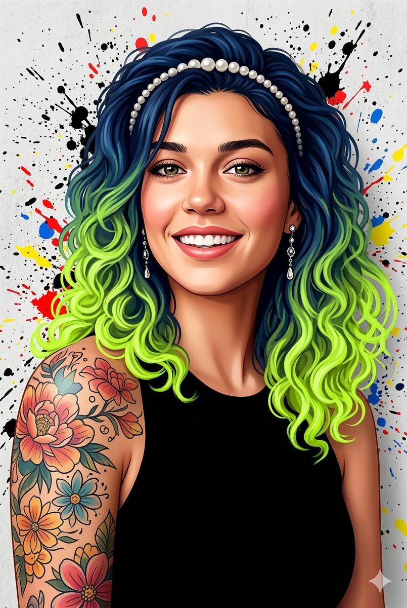 Street Art Digital Illustration Prompt for Nano Banana Pro 2.0 AI image template preview