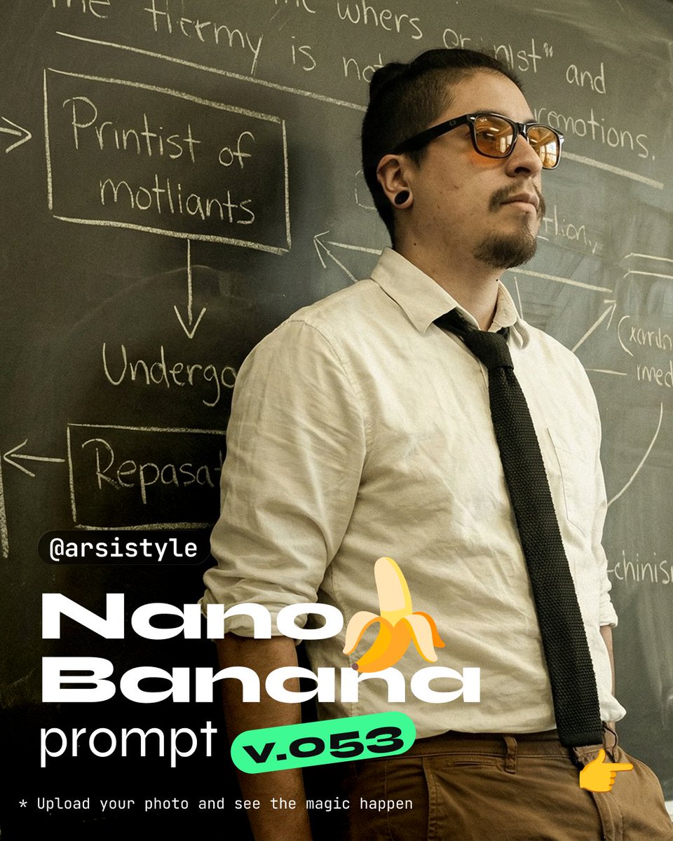 Cinematic Medium Shot with Chalkboard Background Prompt AI image template preview