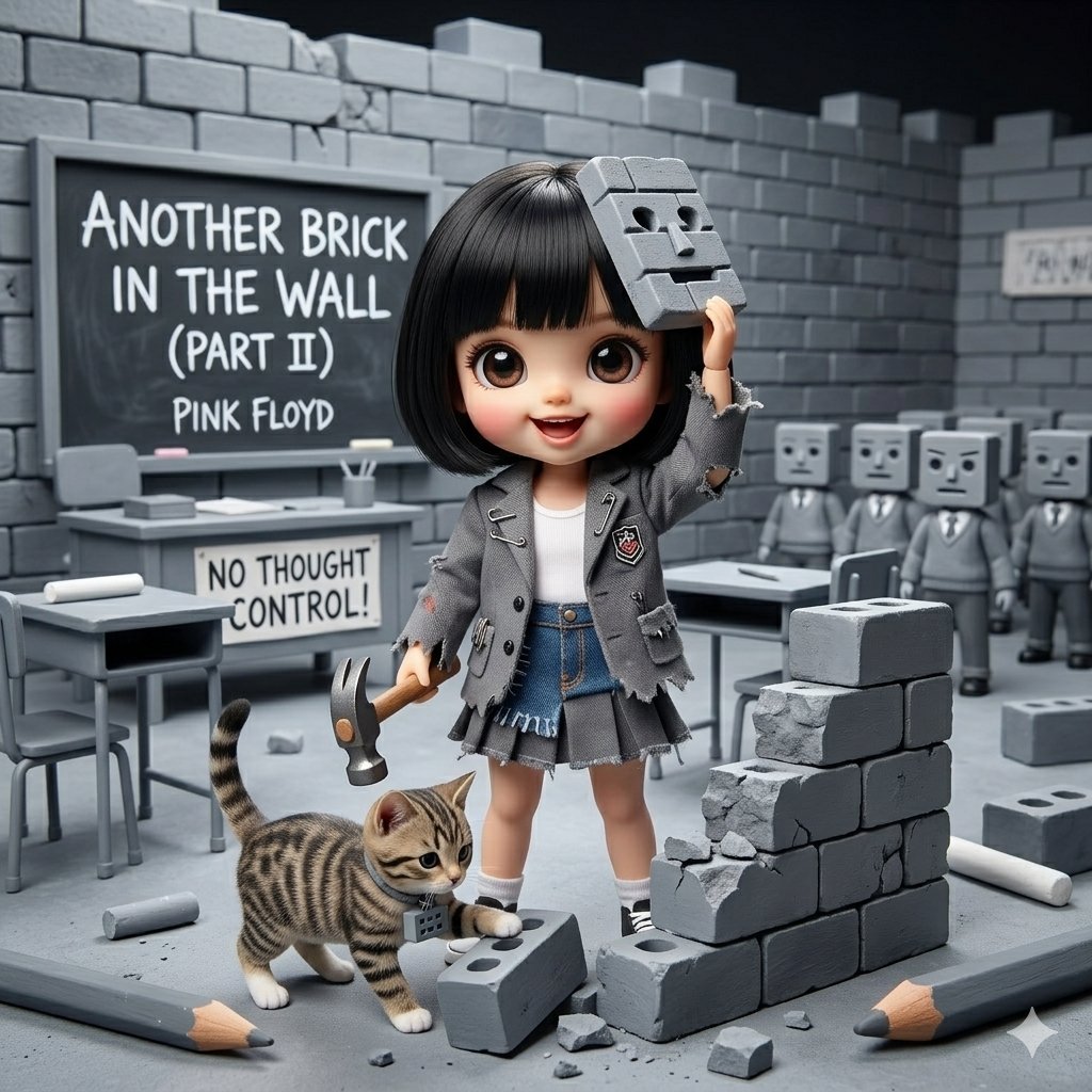 Image Generation from Western Song: Another Brick In The Wall AI image template preview