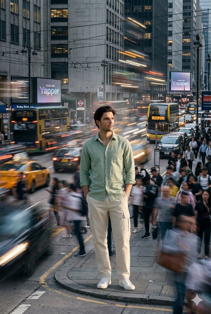 x-iamrealsnow-cinematic-motion-blur-photography-editorial AI image template preview