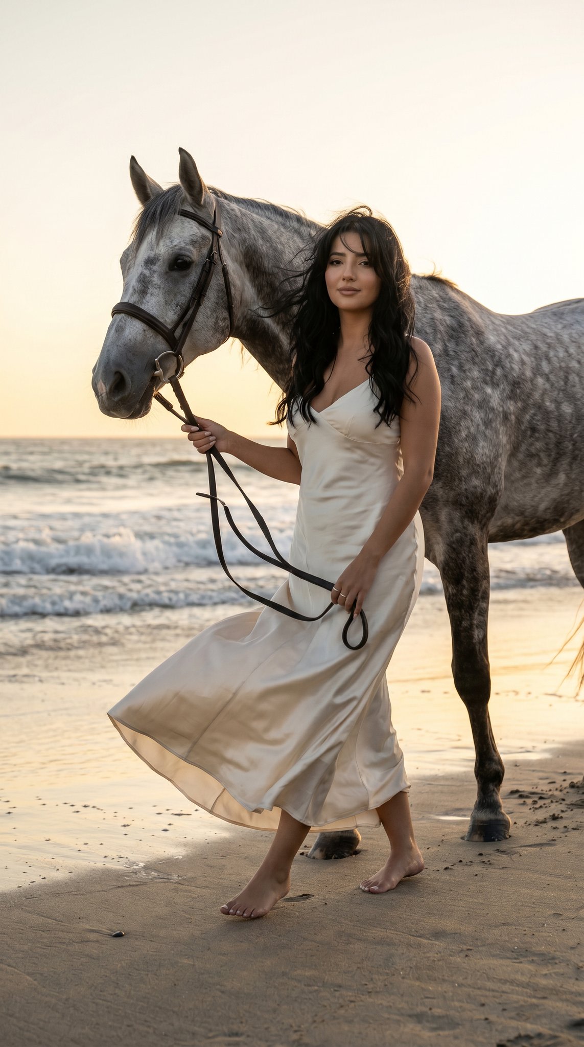 16 Malibu Beach Horse — California Series AI image template preview