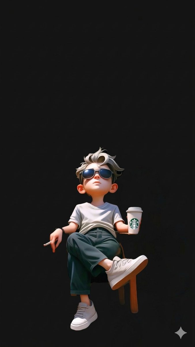 Pixar Style Cool Boy Illustration AI image template preview