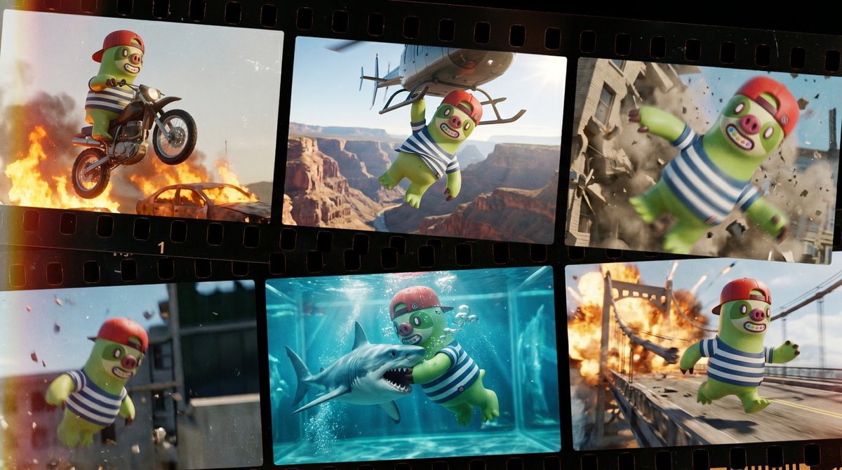 Cinematic Film Roll Archive AI image template preview