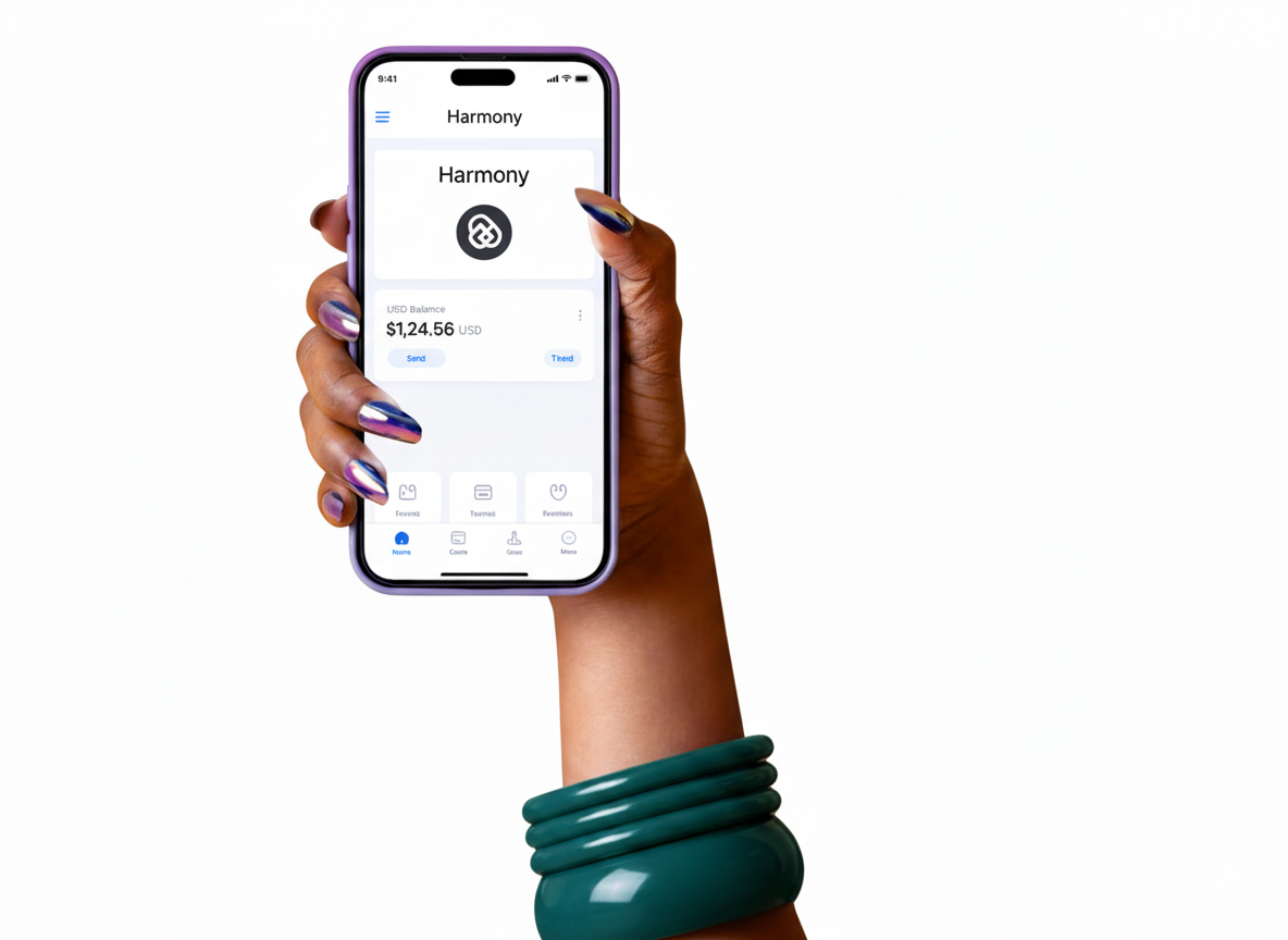 Harmony app mockup