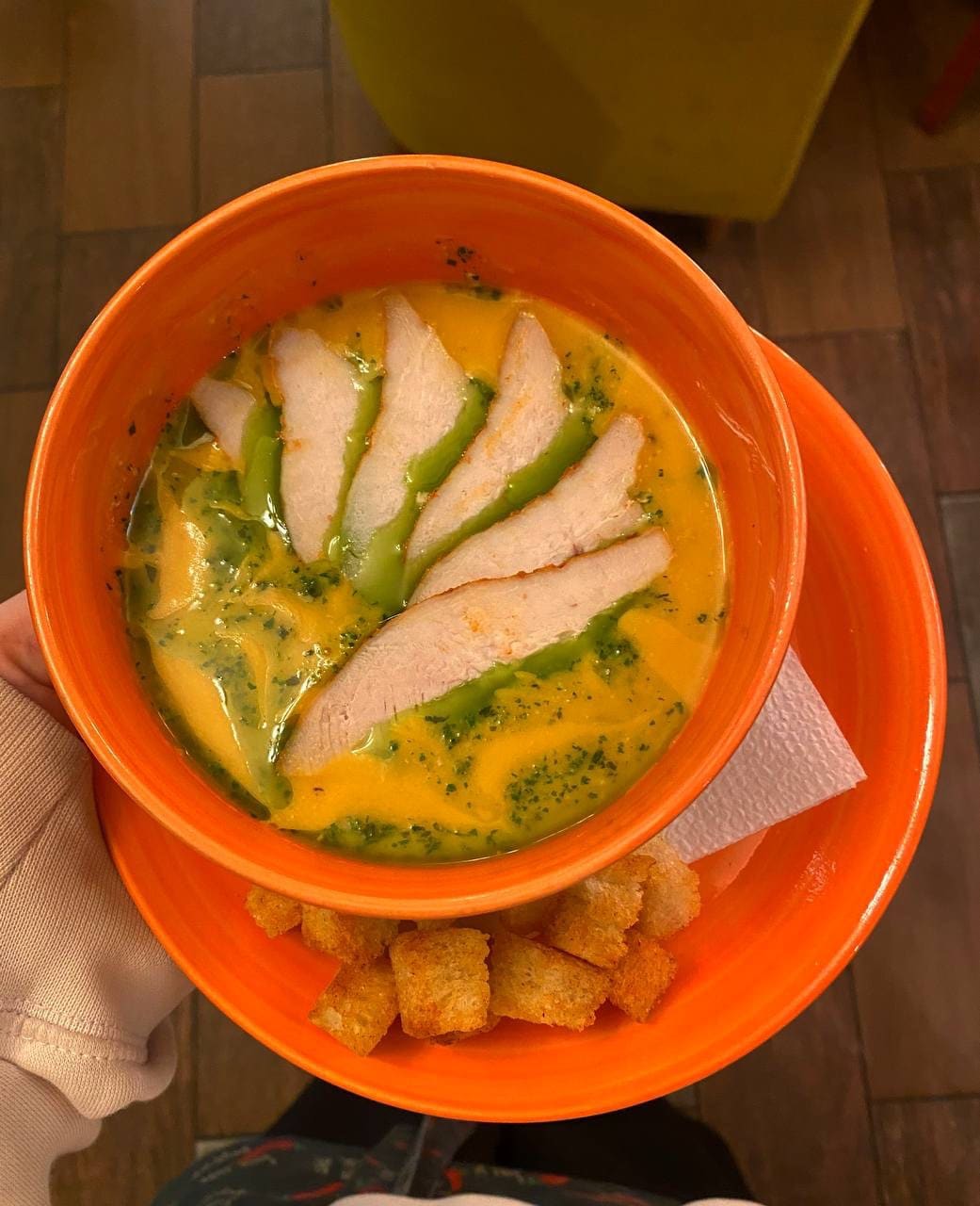 Тыквенный суп сливочный