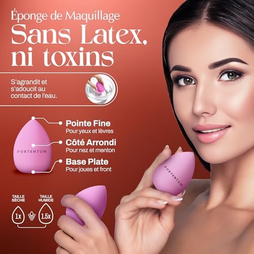 Vue 4 de Portentum Pinceaux Maquillages Professionnel