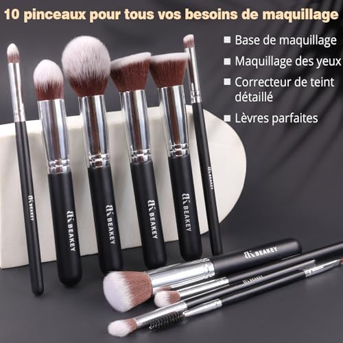 Vue 3 de Beakey Pinceaux Maquillages Professionnel