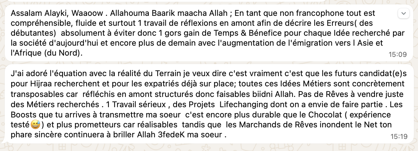 Témoignage de Hadda, Belgique