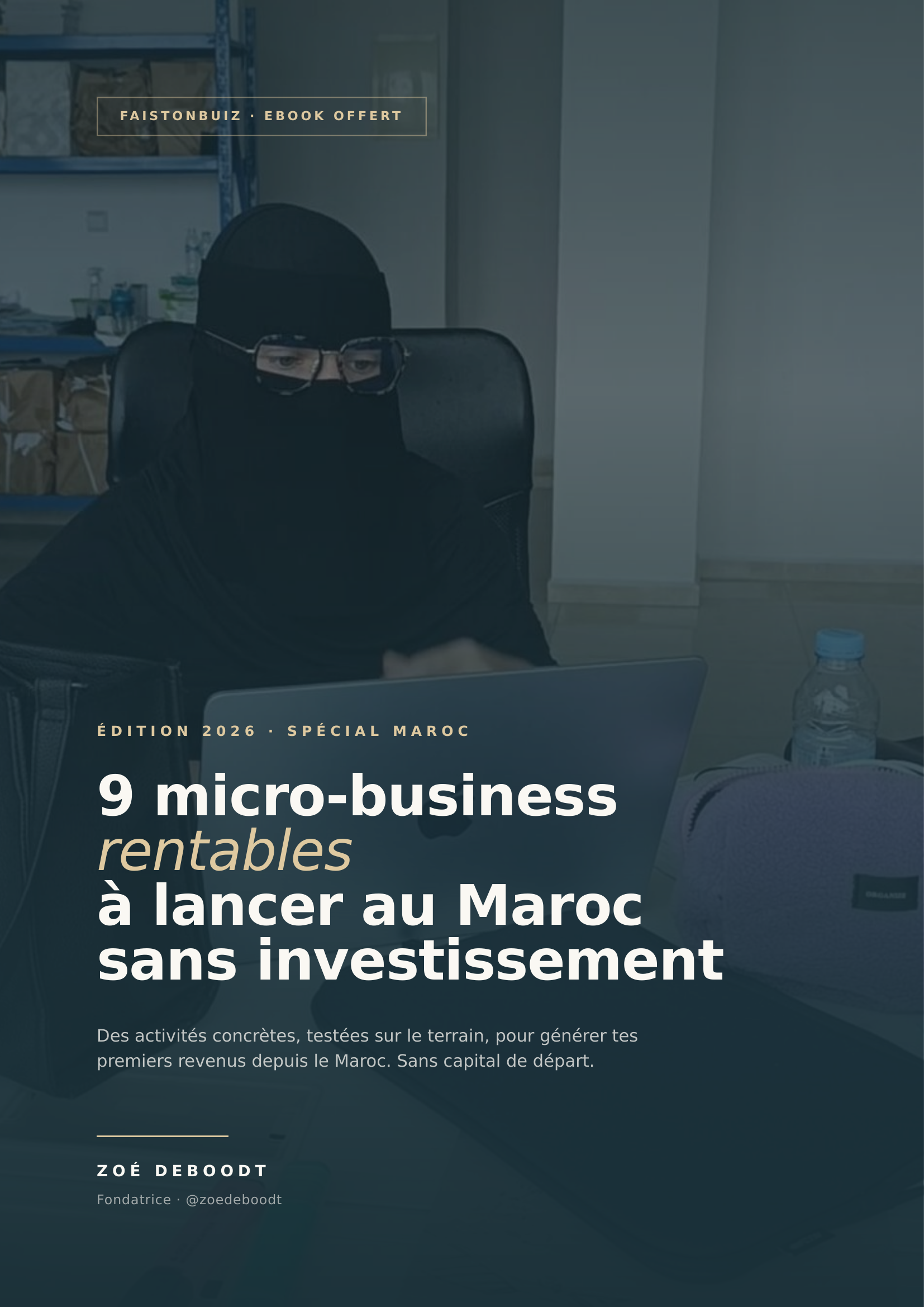 Couverture ebook 9 micro business à lancer au Maroc sans investissement