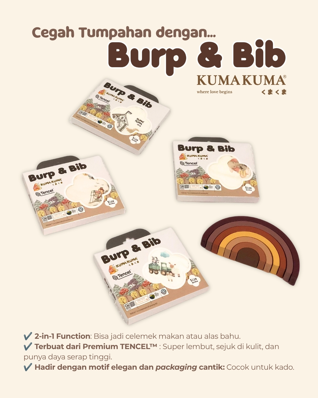 KUMA KUMA Burp n Bib