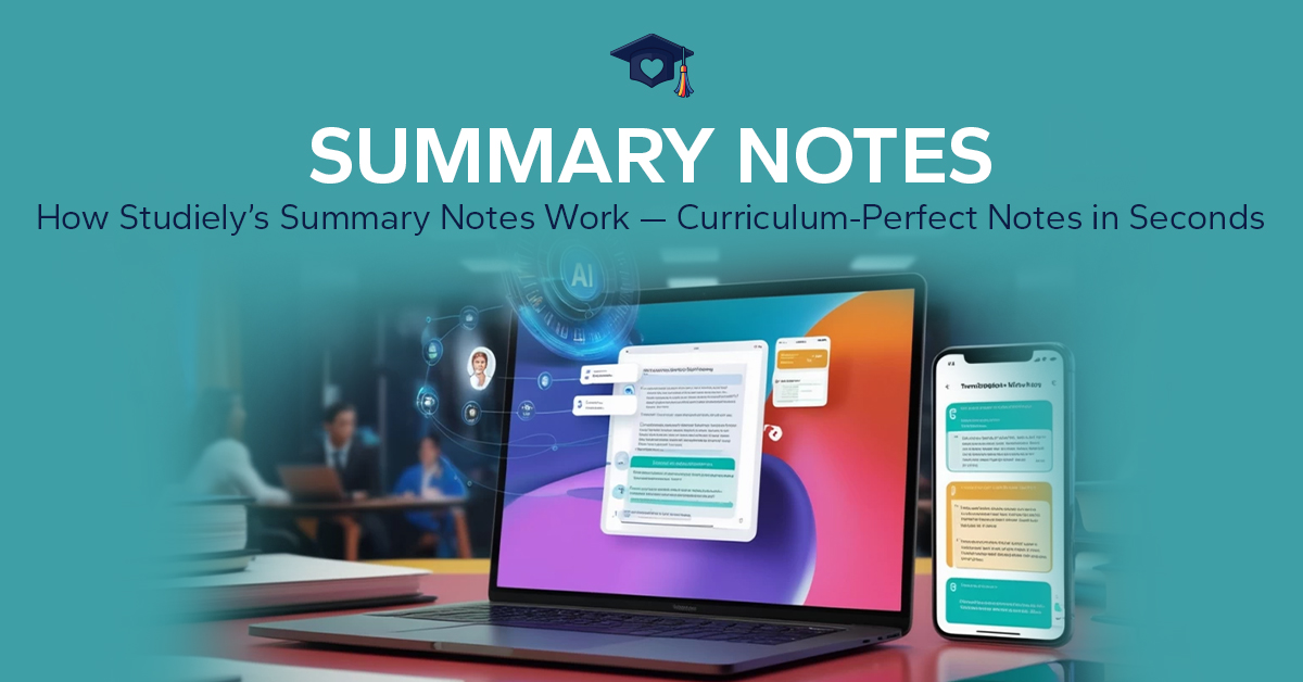 How Studiely’s Summary Notes Work — Curriculum-Perfect Notes in Seconds