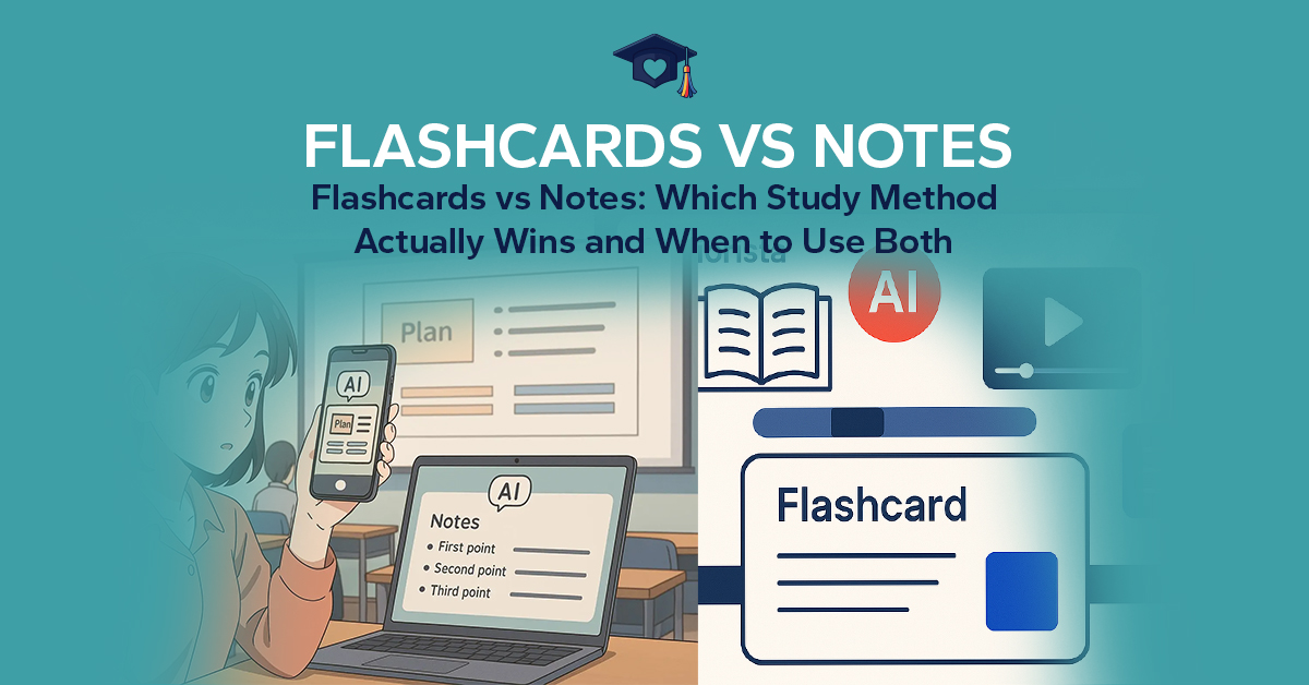 Flashcards vs Notes: Which Study Method Actually Wins and When to Use Both